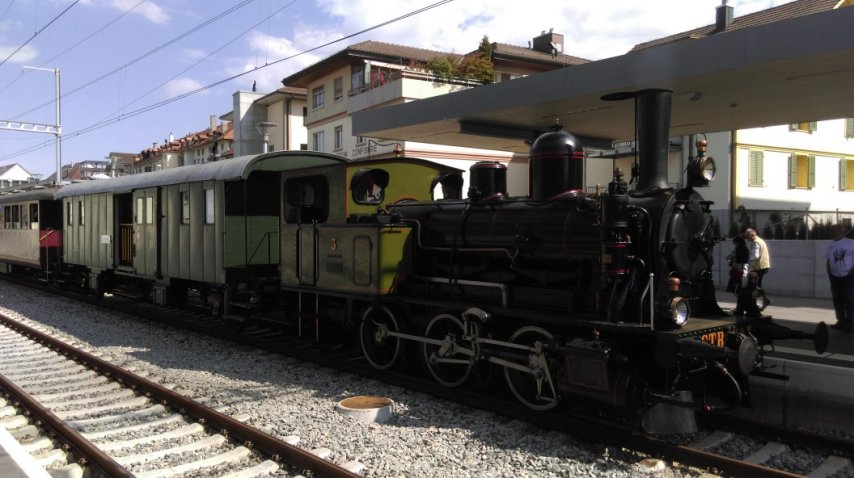 Zur Abfahrt bereit in Huttwil